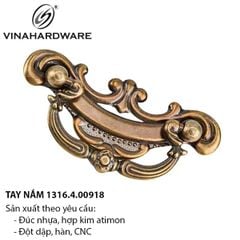 Tay Nắm Tủ Hoa Văn Đồng Cổ – Mã 1316.4.00918