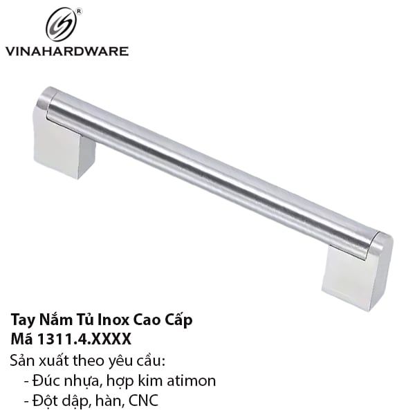 Tay Nắm Tủ Inox Ống Phi 14 - Mã 1311.4.03596