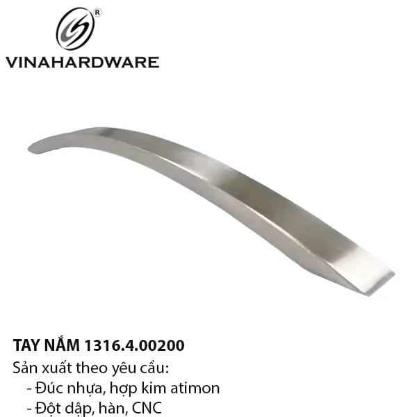 Tay Nắm Tủ Cong Nhẹ 1316.4.00200 – Thiết Kế Tinh Tế Cho Mọi Không Gian