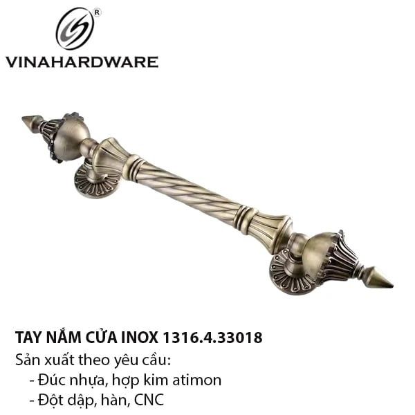 Tay Nắm Cổng Mạ Đồng Cổ 330mm – Mã 1316.4.33018