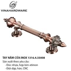 Tay Nắm Cửa Cổng Inox 300mm – Mạ Nâu Cánh Gián – Mã 1316.4.33008