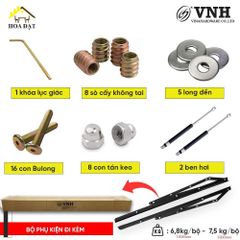 Bộ Tay Nâng Mặt Giường Có Ben Hơi – Mã 1802.1.91100 | Vinahardware