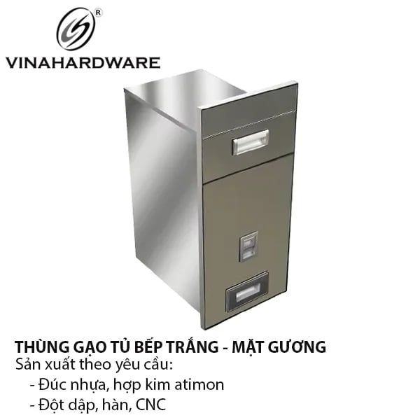 Thùng Gạo Âm Tủ Mặt Gương - Mã 4200.2.97000