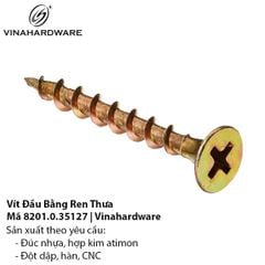 Vít Đầu Bằng Ren Thưa Xi Mạ Bảy Màu – Mã 8201.0.35127