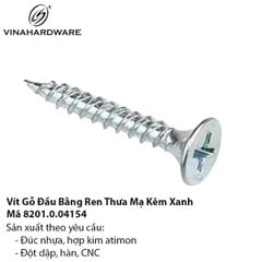 Vít Gỗ Ren Thưa Mạ Kẽm Xanh - Mã 8201.0.04154