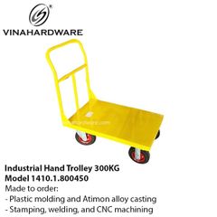 Xe đẩy hàng sàn thép 300Kg – 1410.1.800450