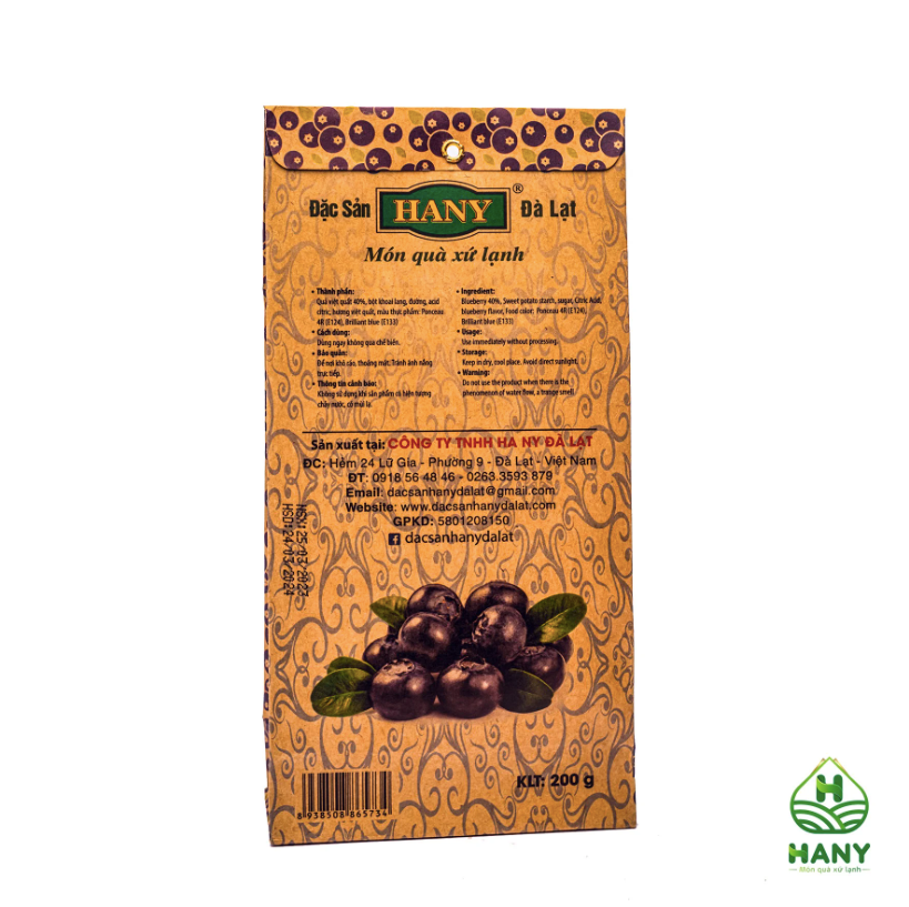 Mứt Việt Quất gói giấy 200g