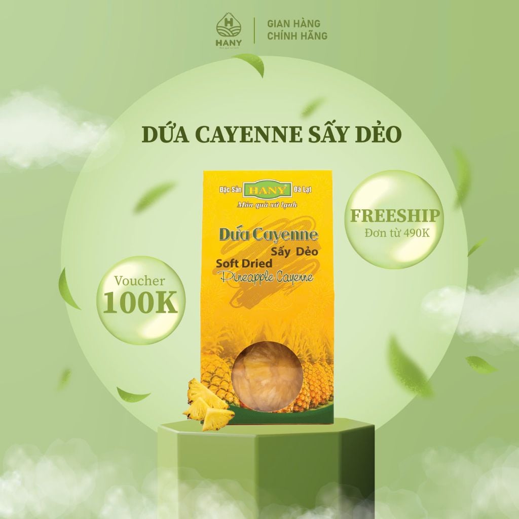 Dứa Cayenne sấy dẻo 180g