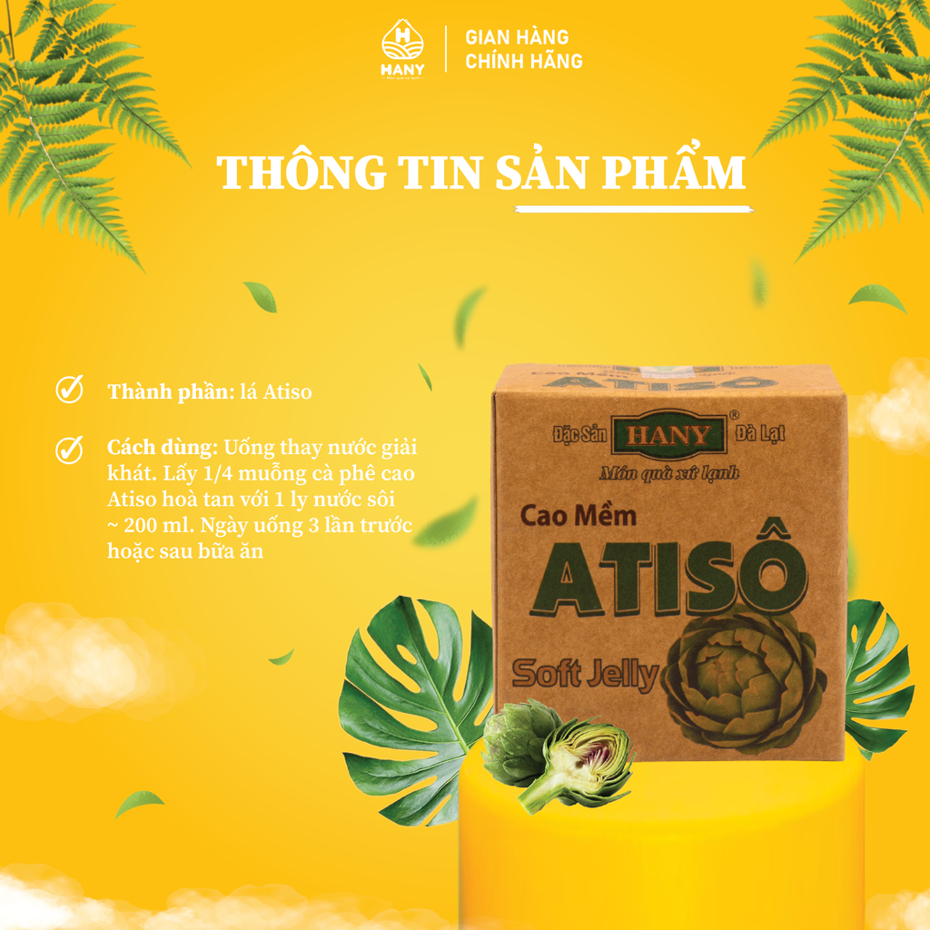 Cao Atiso HANY - Cao mềm Atiso 200g
