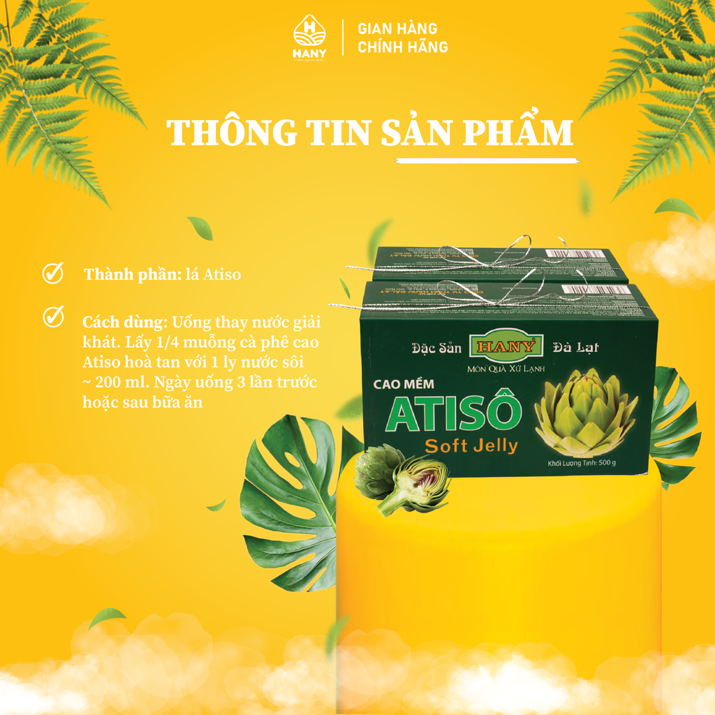 Cao mềm Atisô 500g