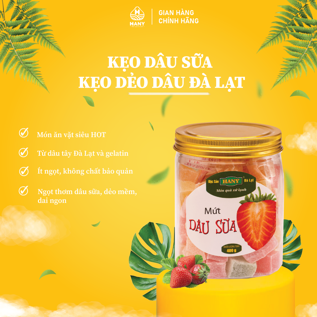 Dâu sữa hủ 400g