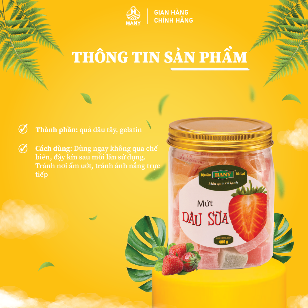 Dâu sữa hủ 400g