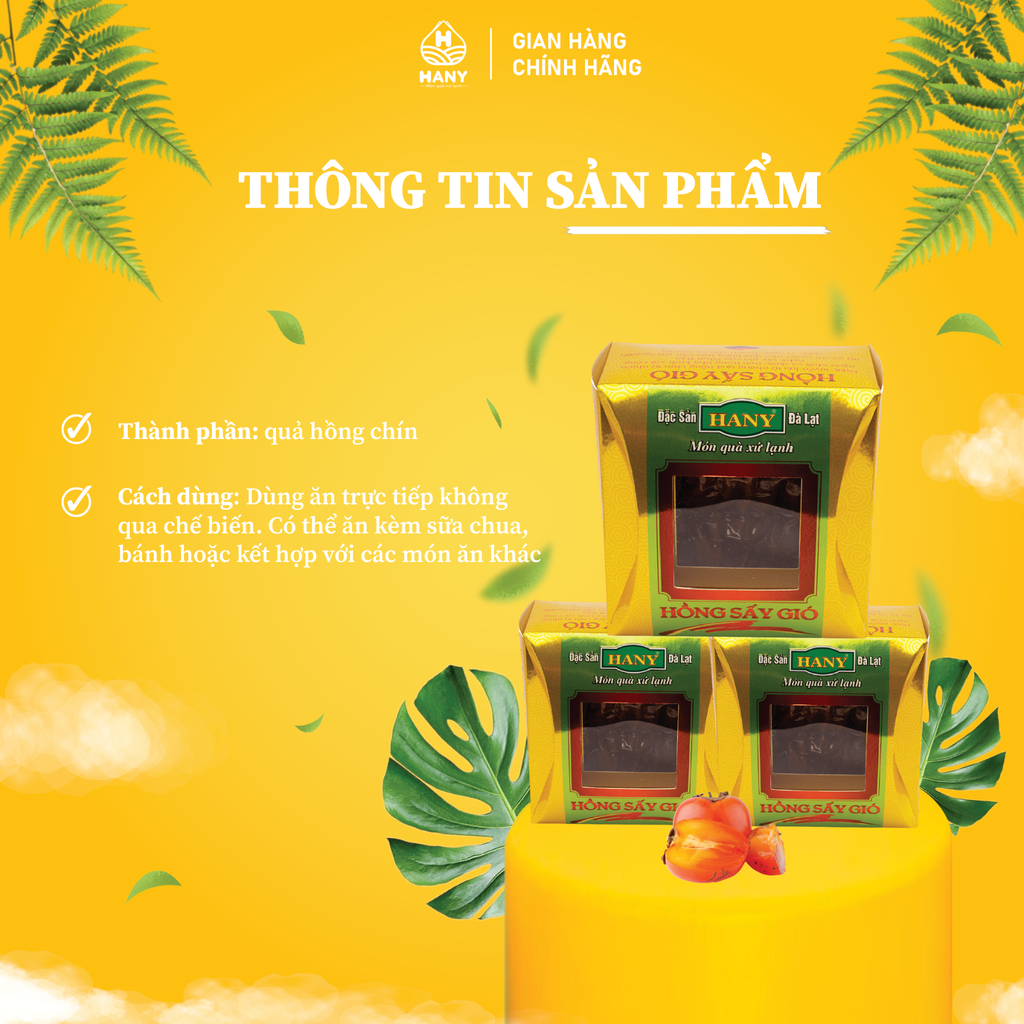 Hồng treo gió HANY 275g - Hồng sấy gió