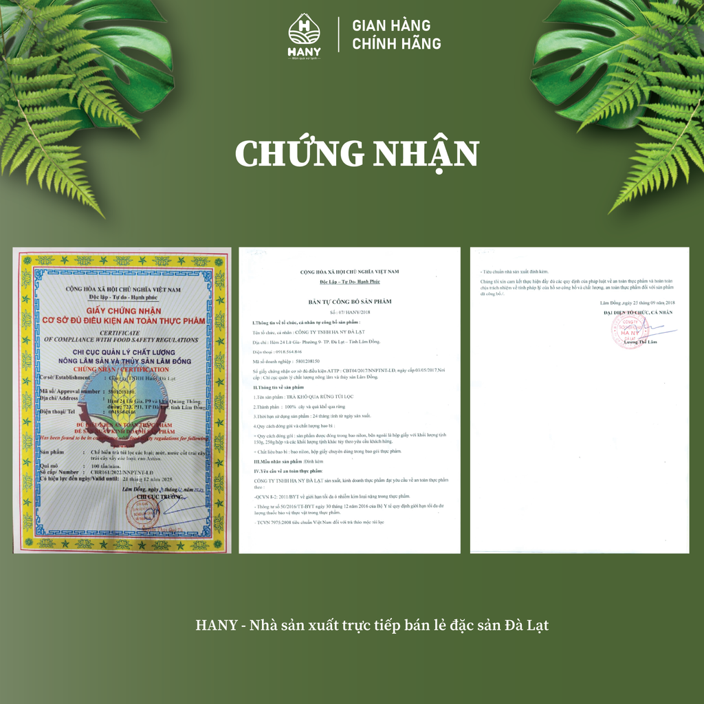 Trà Khổ Qua Rừng túi lọc HANY - Hộp 20 túi lọc