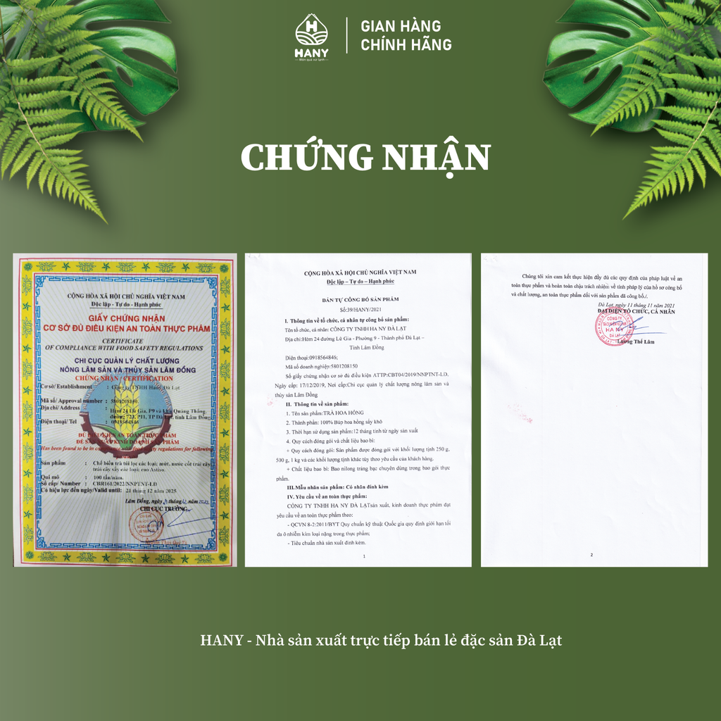 Trà Hoa Hồng HANY 50g - Hoa hồng sấy khô