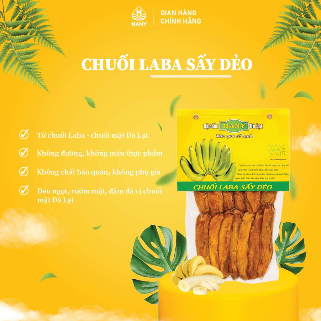 Chuối Laba sấy dẻo 300g