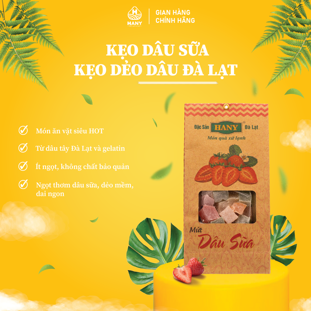 Dâu sữa gói giấy 200g