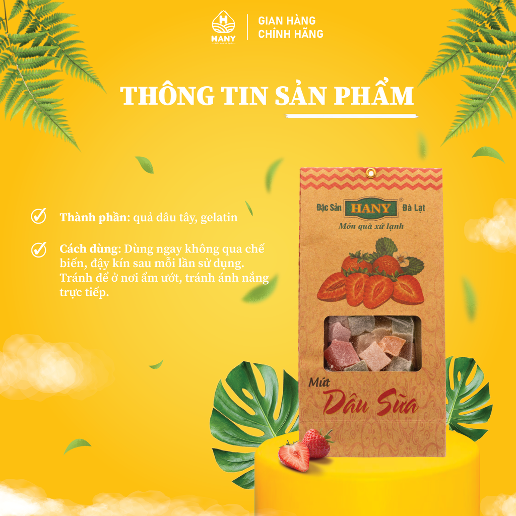 Dâu sữa gói giấy 200g