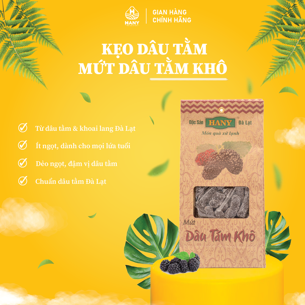 Mứt dâu tằm khô gói giấy 200g