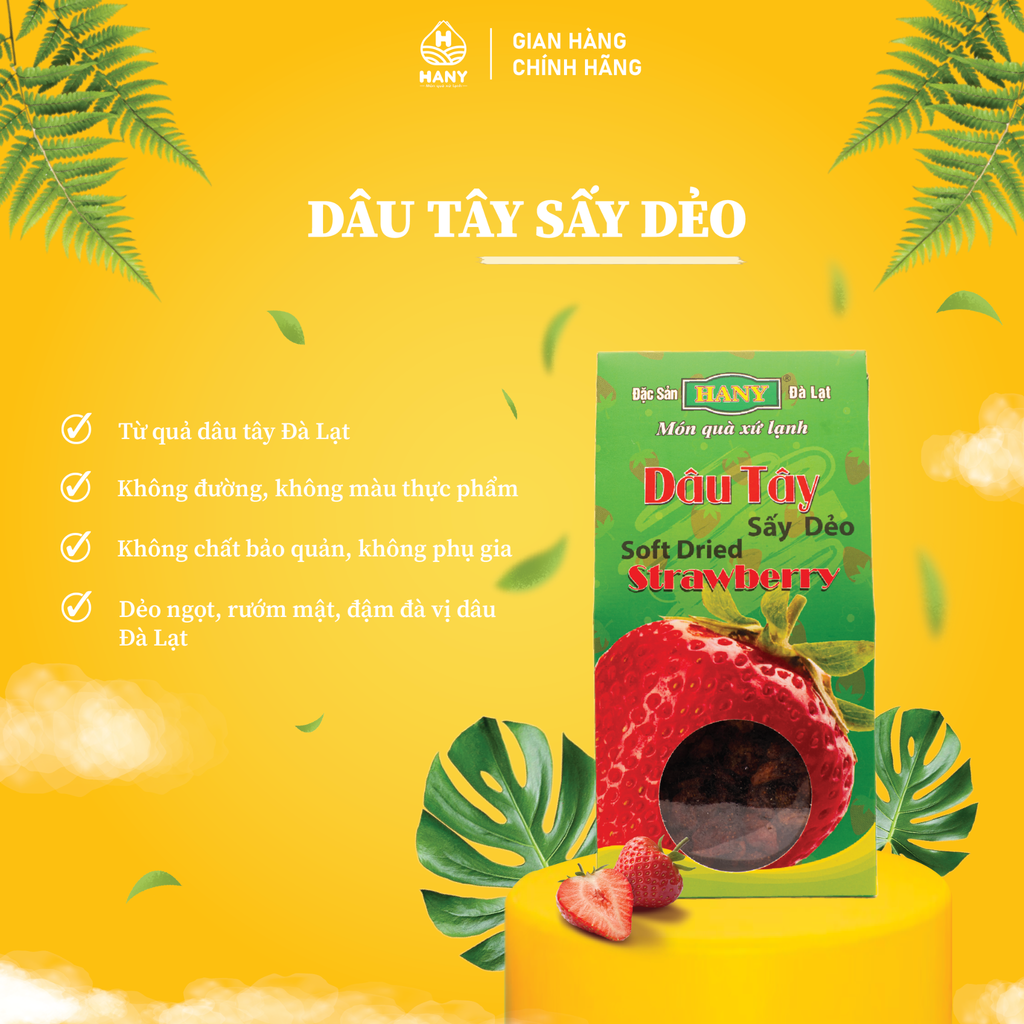 Dâu tây sấy dẻo 180g