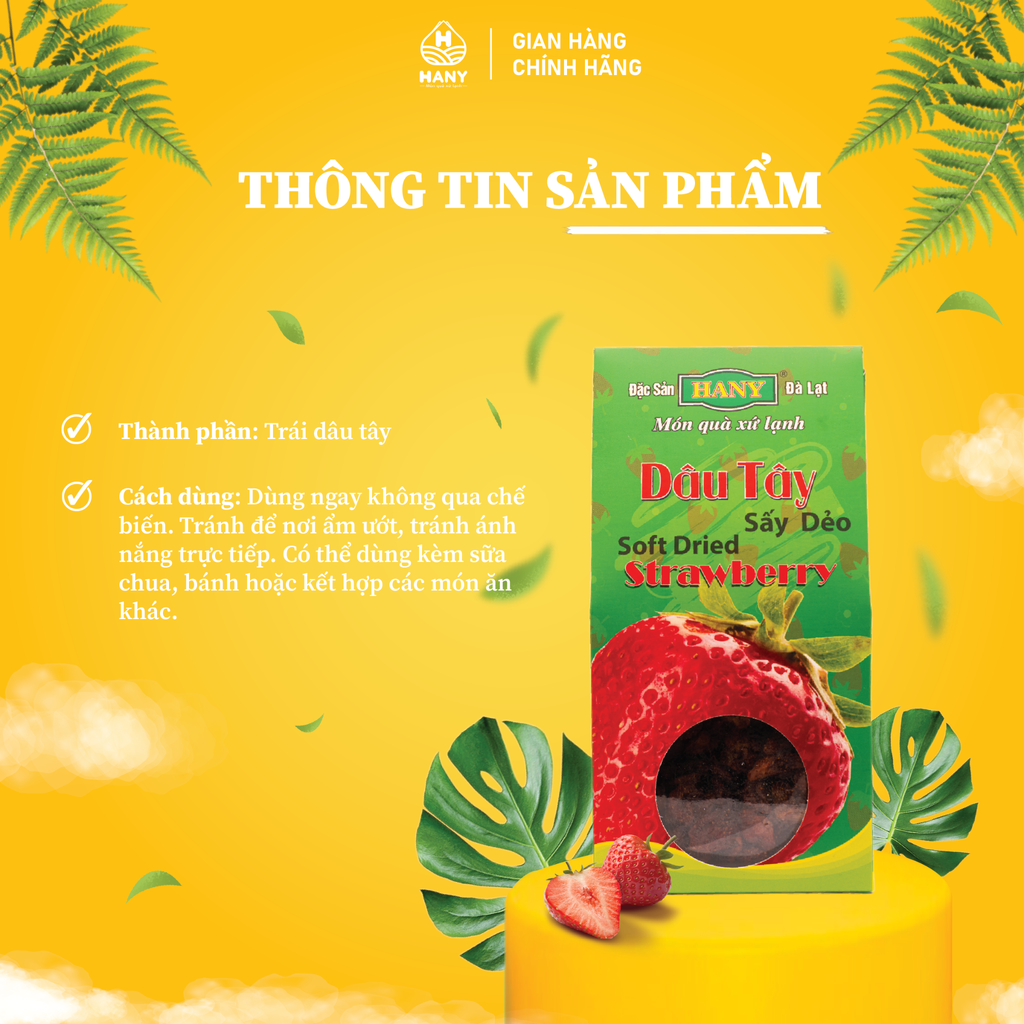 Dâu tây sấy dẻo 180g
