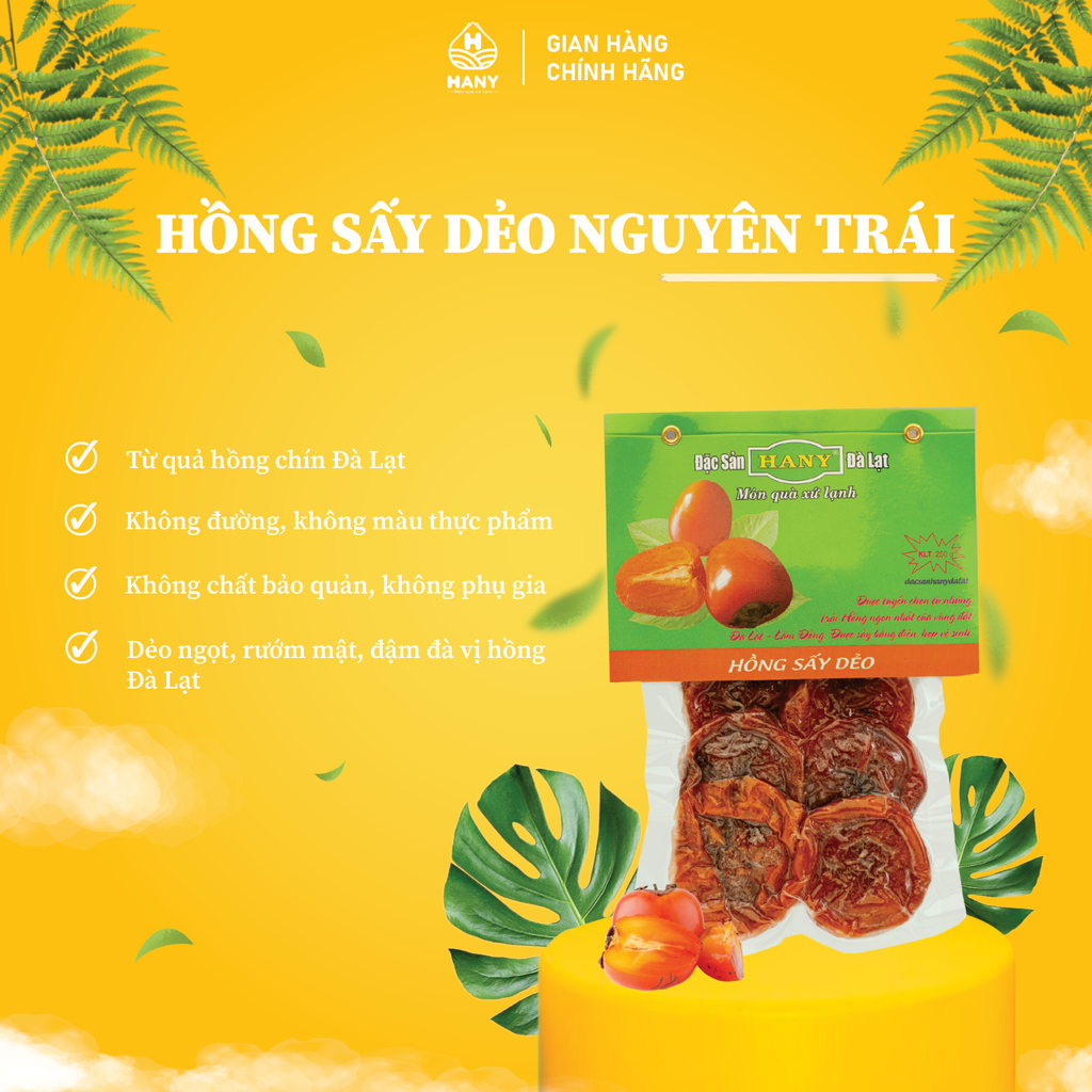 Hồng sấy dẻo nguyên trái