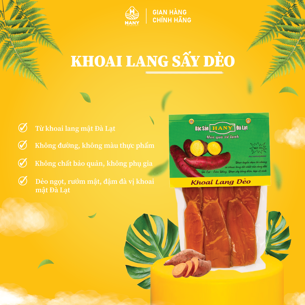 Khoai lang sấy dẻo 250g
