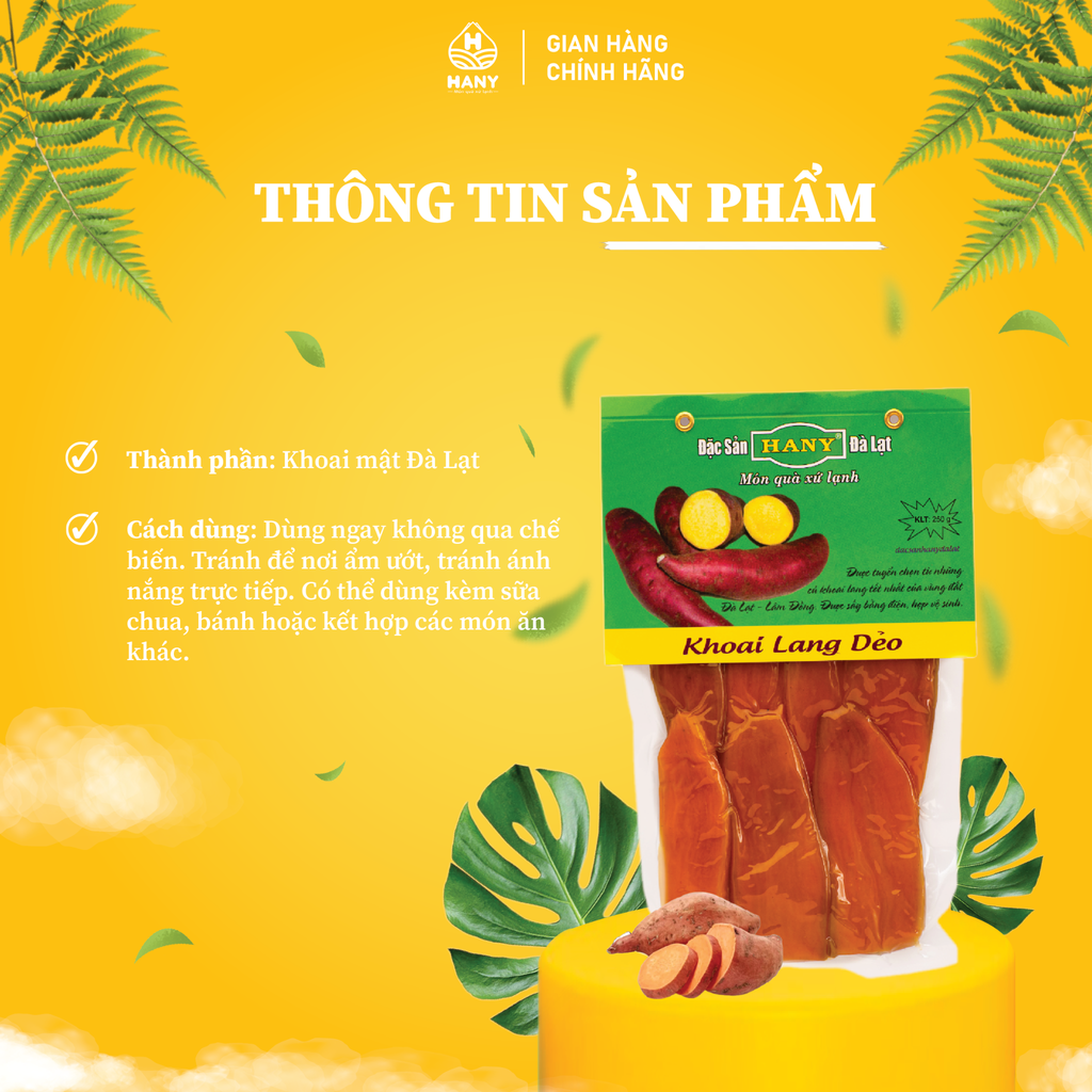 Khoai lang sấy dẻo 250g