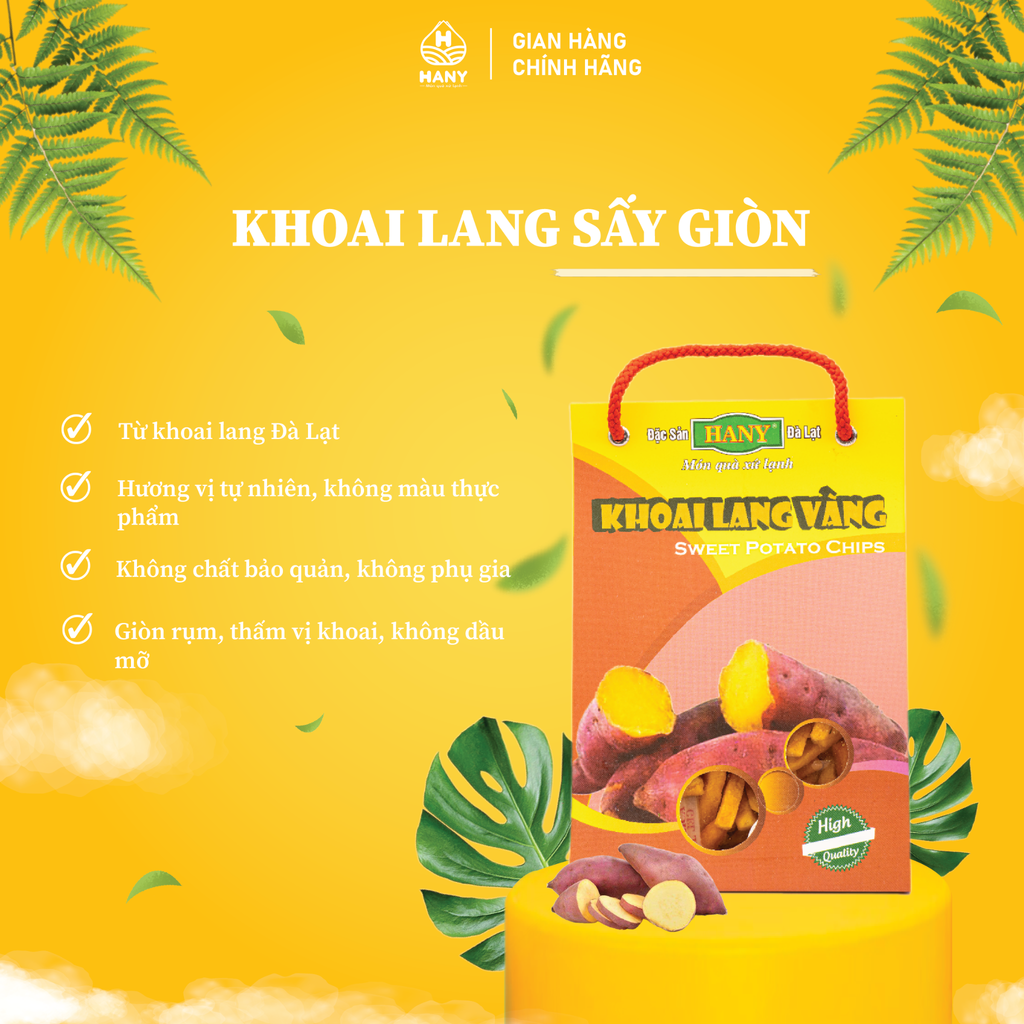 Khoai lang sấy giòn HANY - Khoai sấy bịch 200g