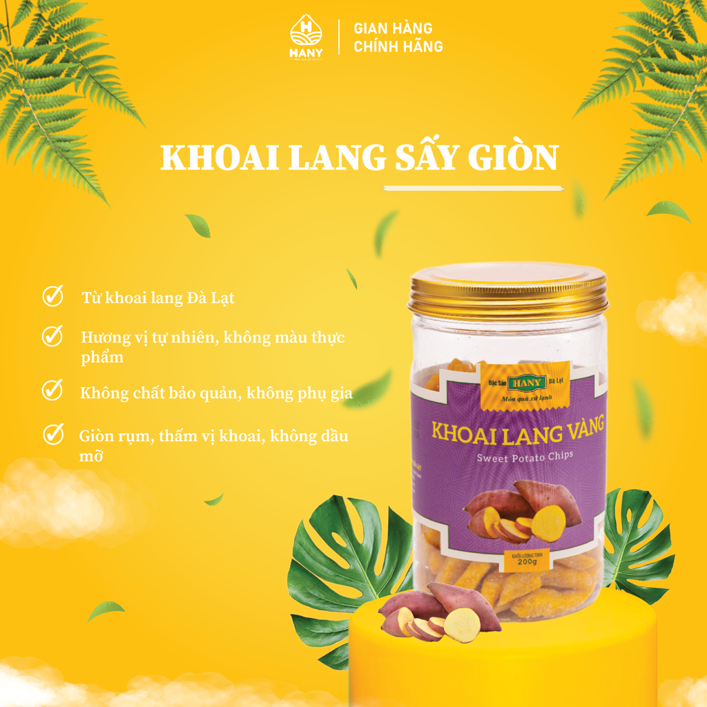 Khoai lang sấy giòn HANY - Khoai sấy hủ 200g