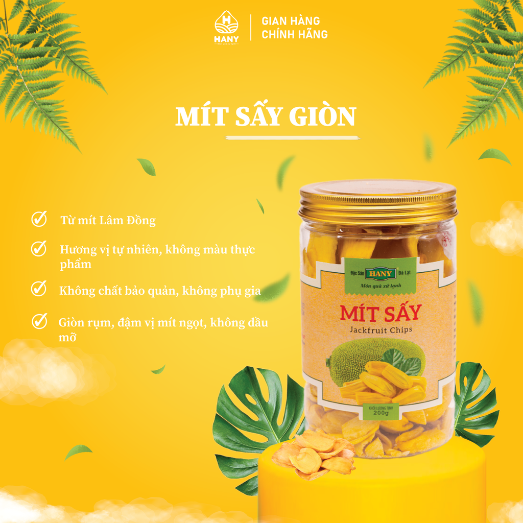 Mít sấy giòn HANY 200g - Mít sấy khô