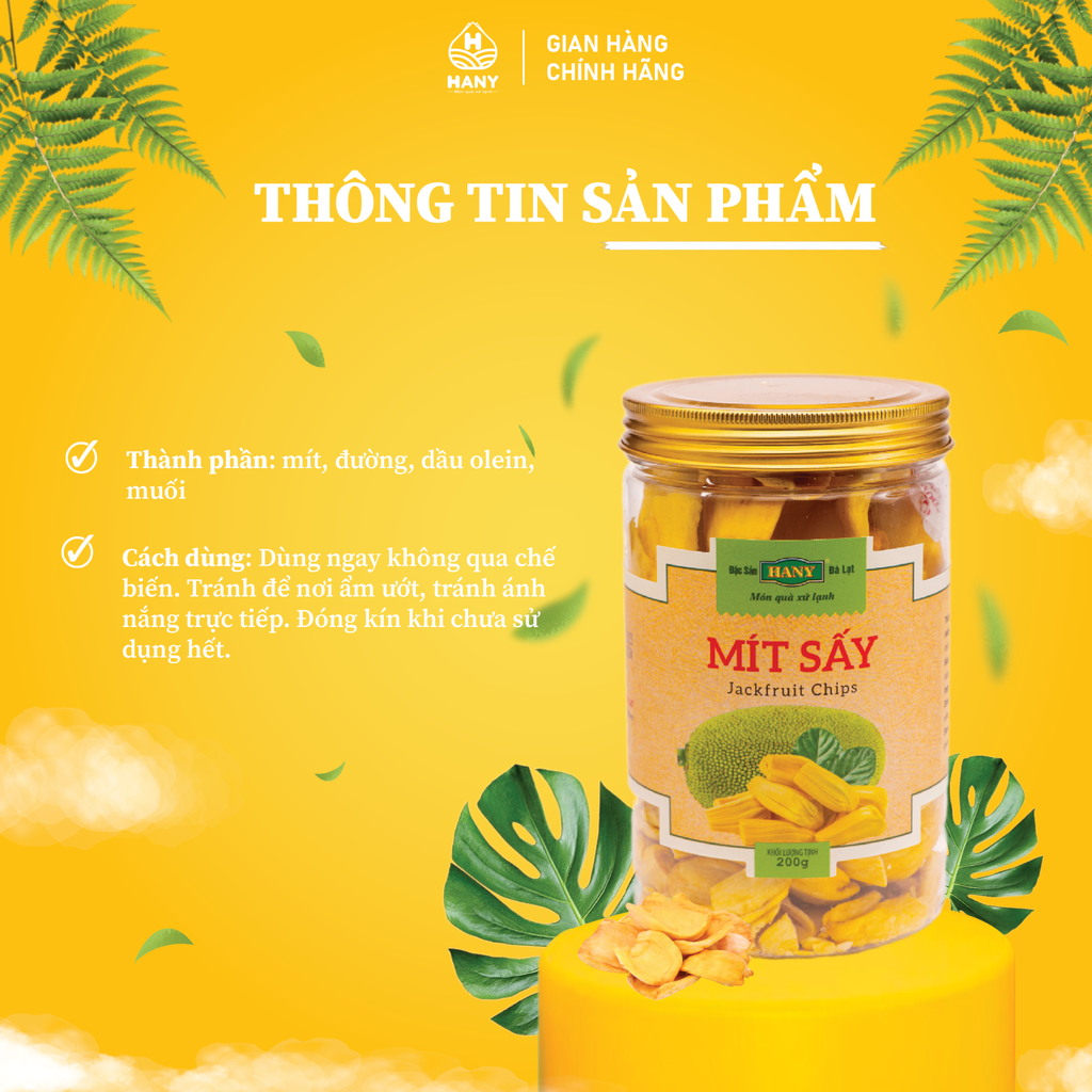 Mít sấy giòn HANY 200g - Mít sấy khô