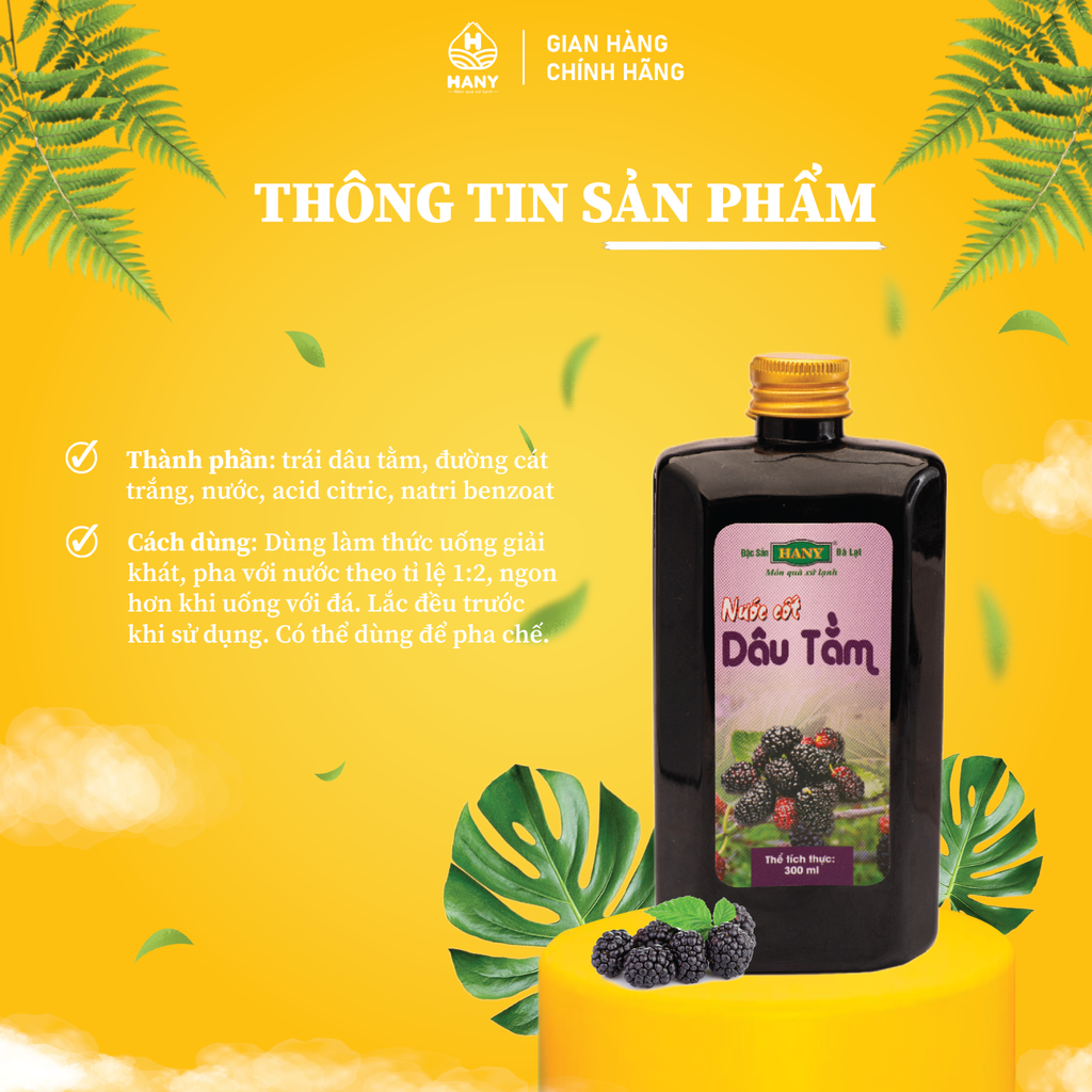 Nước cốt dâu tằm HANY 300ml