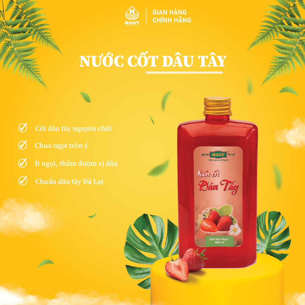 Nước cốt dâu tây HANY 300ml