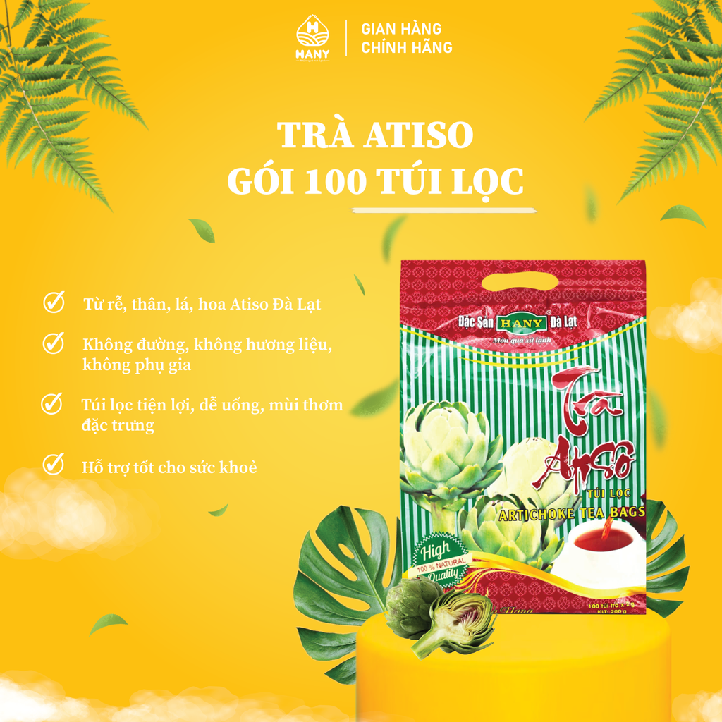 Trà Atiso túi lọc 100 Túi Lọc