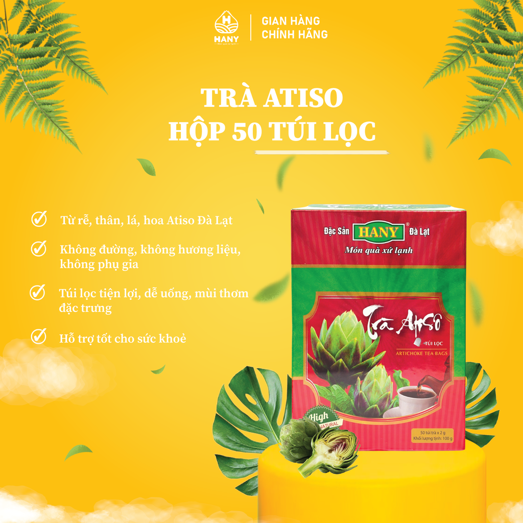 Trà Atiso túi lọc 50 Túi Lọc