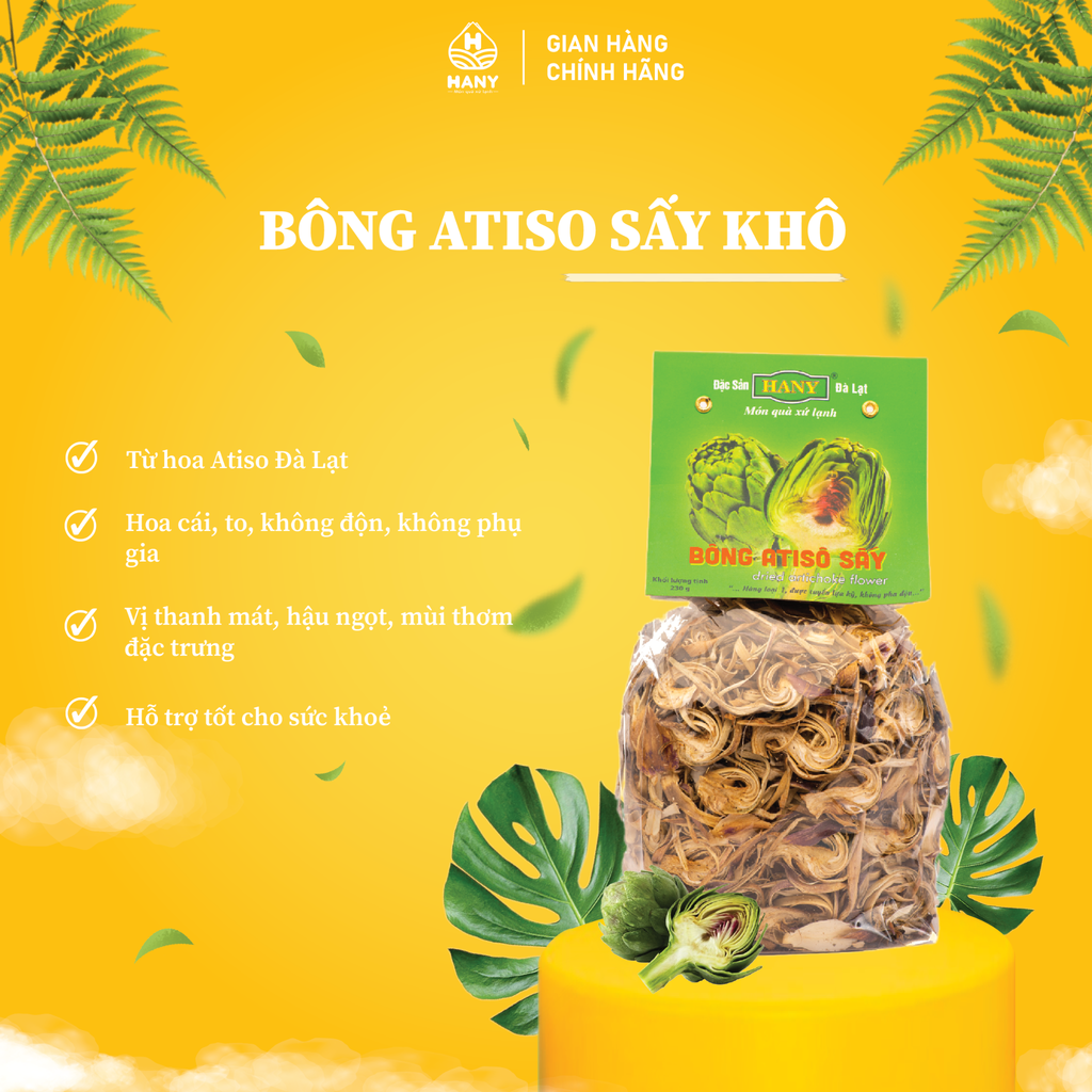 Bông Atiso sấy khô HANY 230g - Hoa Atiso khô
