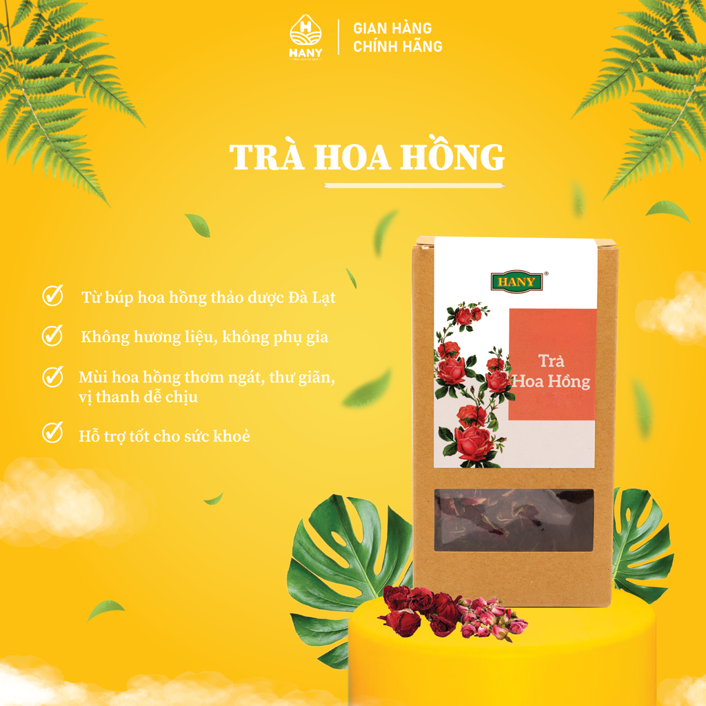 Trà Hoa Hồng HANY 50g - Hoa hồng sấy khô