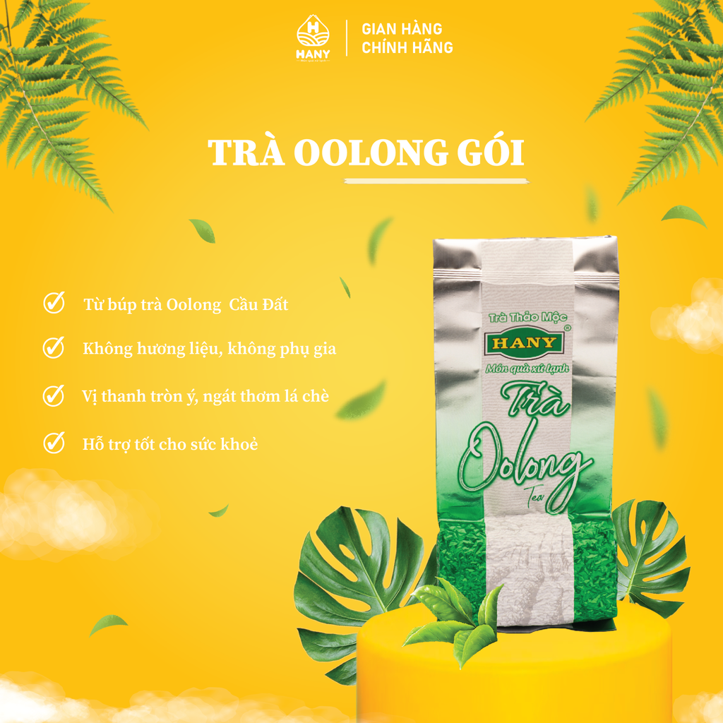 Trà Oolong HANY gói 100g - Trà Ôlong Cầu Đất