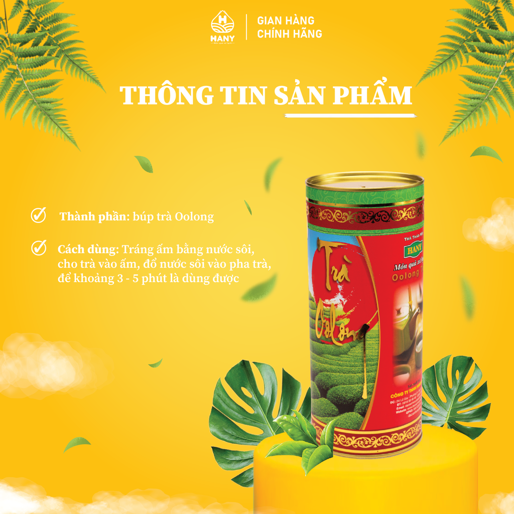 Trà Oolong lon 100g