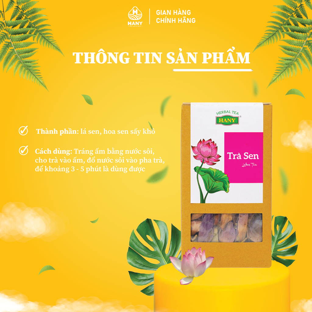 Trà Sen HANY 30g - Hoa sen, lá sen sấy khô