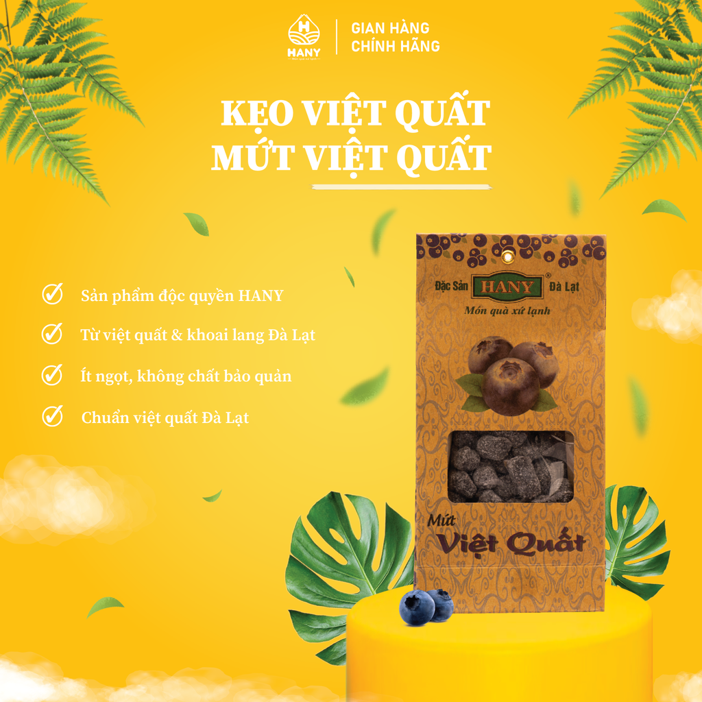 Mứt Việt Quất gói giấy 200g
