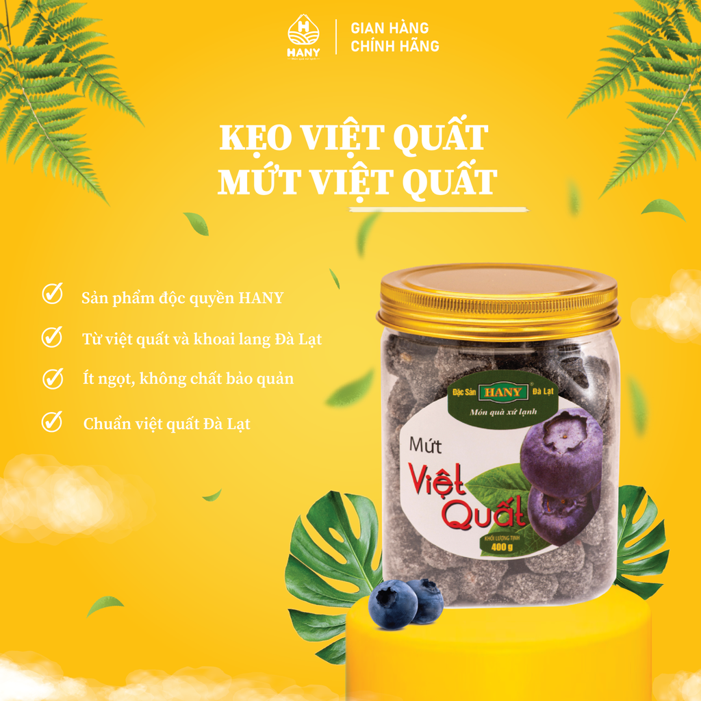Mứt Việt Quất hủ 400g