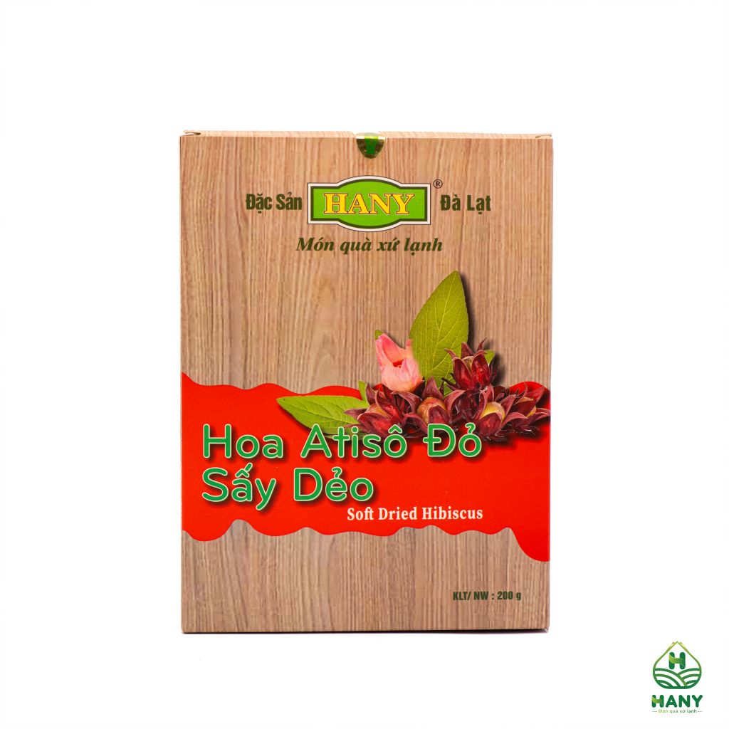 Hoa Atiso đỏ sấy dẻo HANY - Mứt hoa hồng - Hoa bụp giấm sấy dẻo