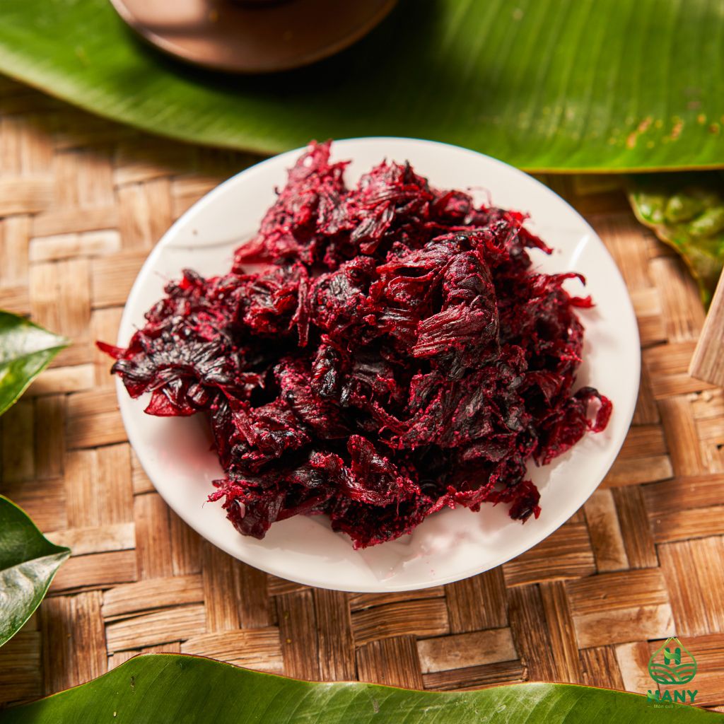 Hoa Atiso đỏ sấy dẻo HANY - Mứt hoa hồng - Hoa bụp giấm sấy dẻo