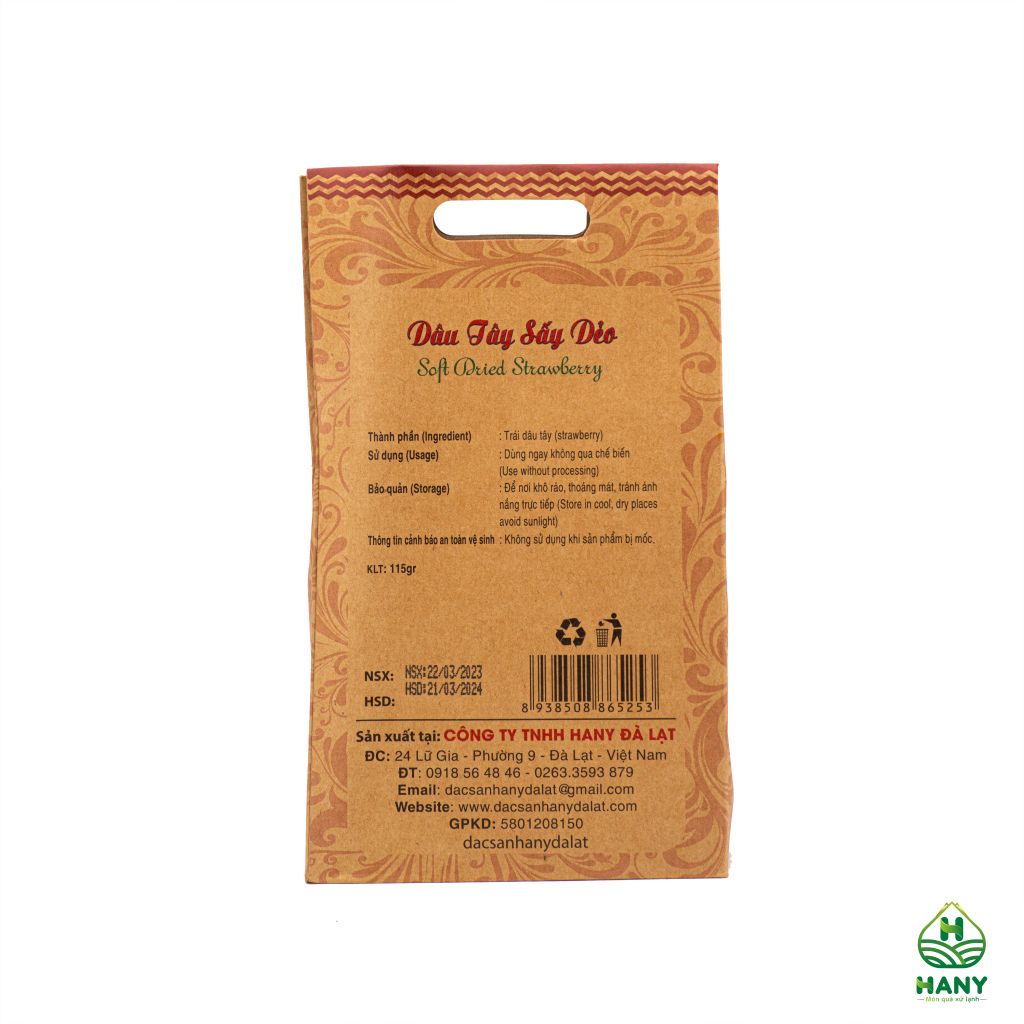 Dâu tây sấy dẻo 115g