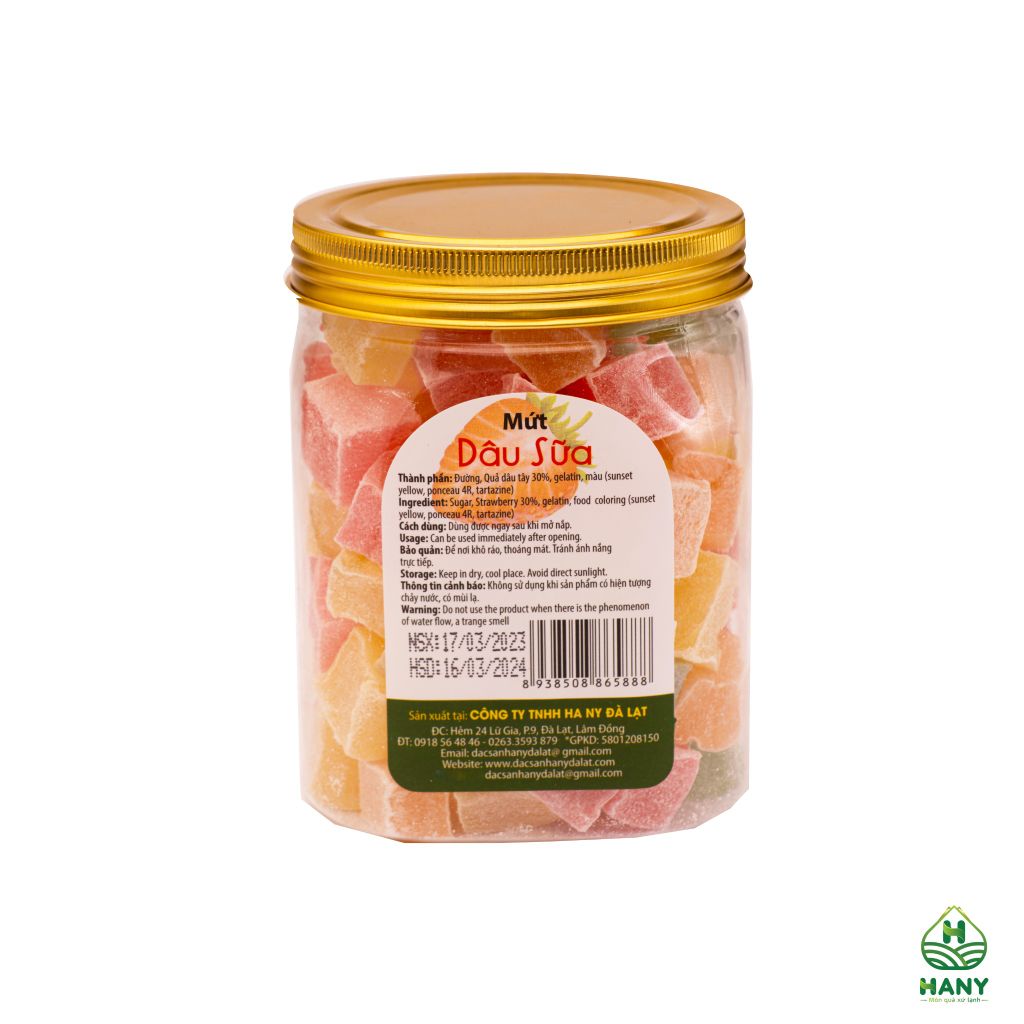 Dâu sữa hủ 400g