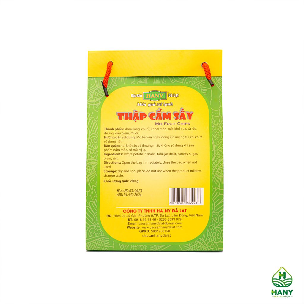 Thập cẩm sấy HANY - Rau củ quả sấy giòn bịch 200g