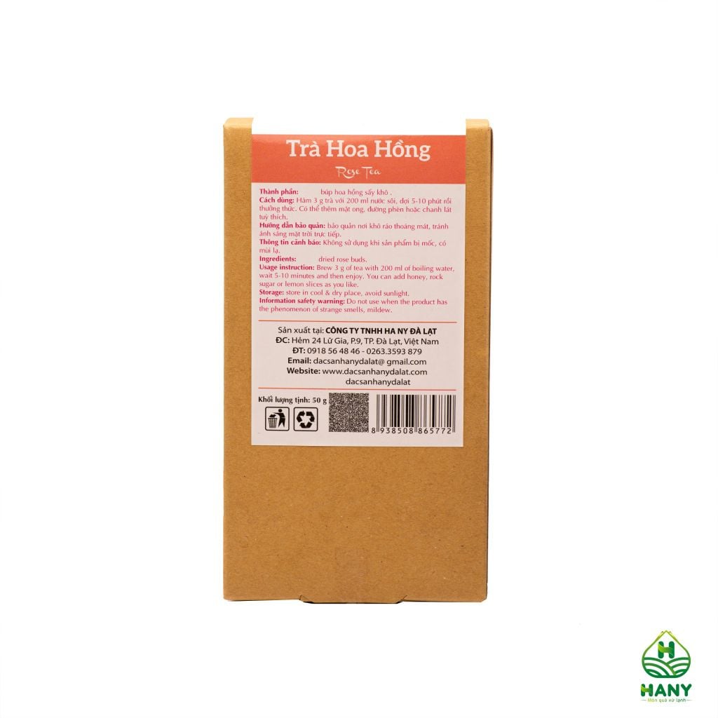 Trà Hoa Hồng HANY 50g - Hoa hồng sấy khô