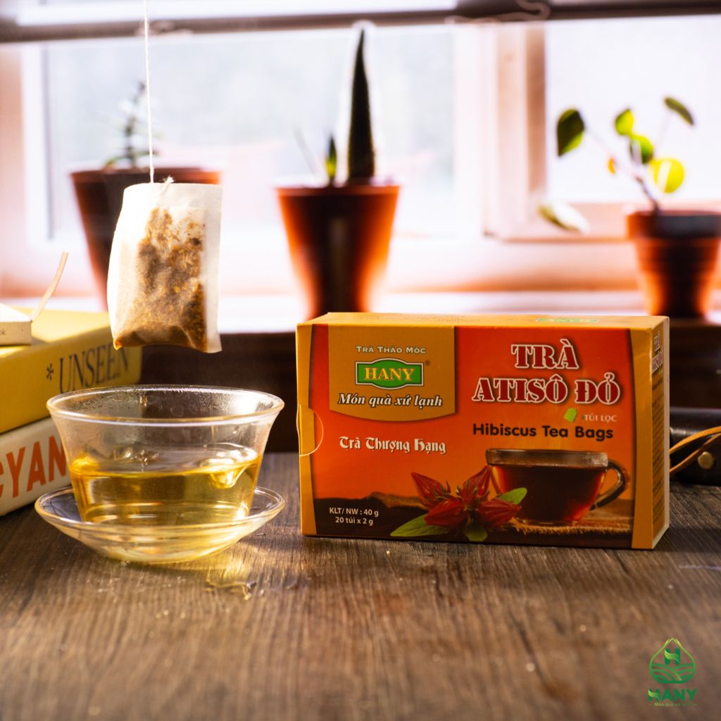 Trà Atiso đỏ 20 túi lọc HANY - Trà bụp giấm túi lọc